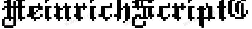 HeinrichScriptC Regu字体转换